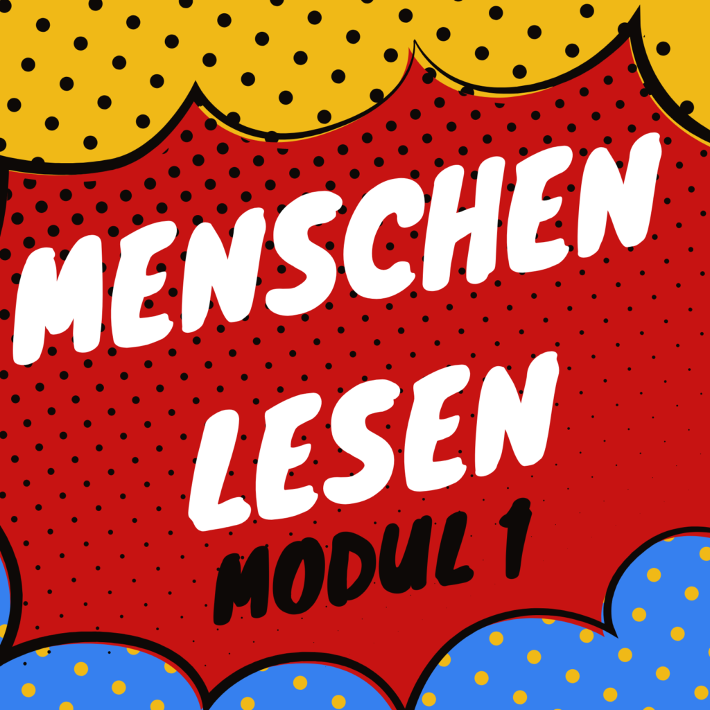 Menschen lesen Modul 1 - in Comic Art mit vielen Punkten