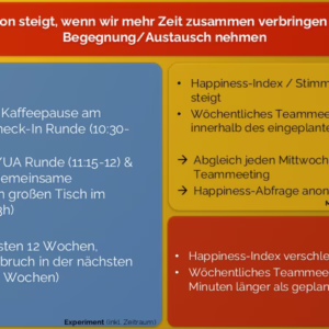 Experimente Template mit Beispiel gefüllt