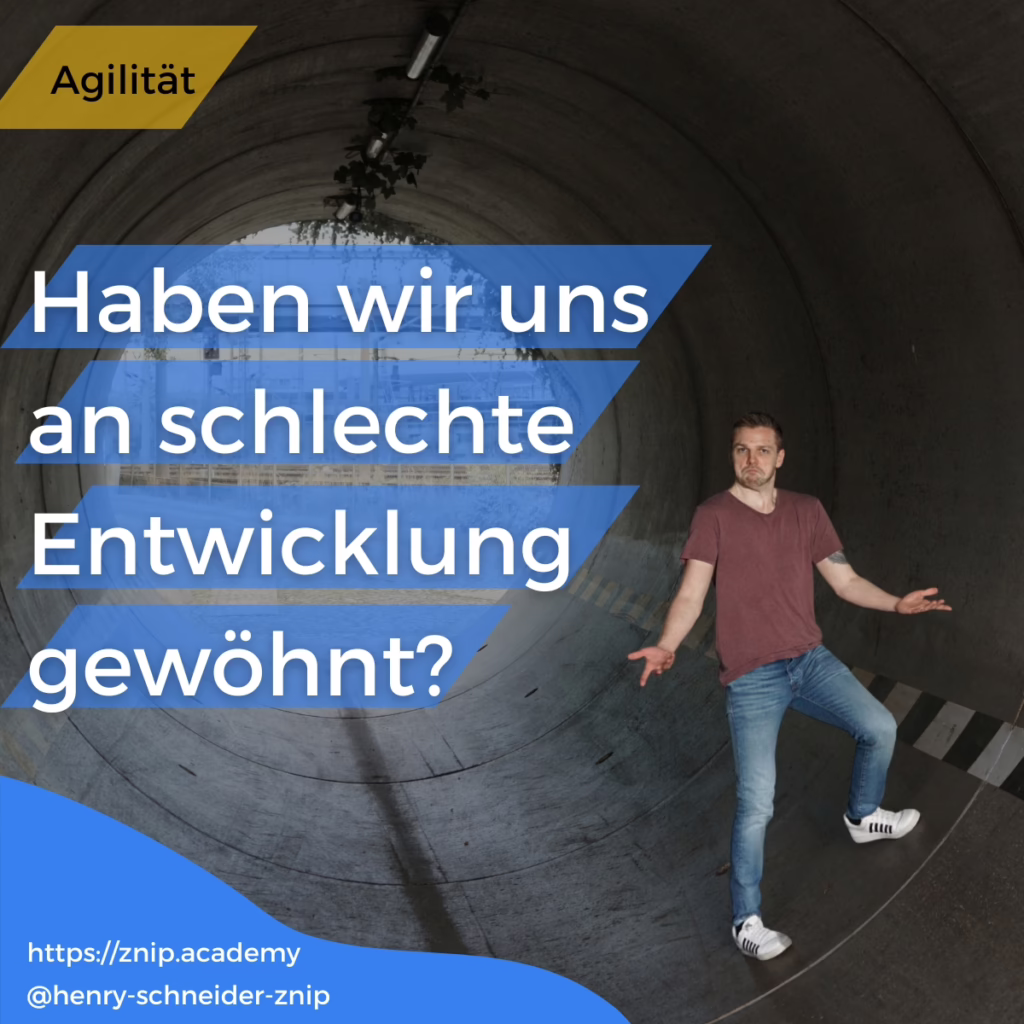 Haben wir uns an schlechte Entwicklung gewöhnt? - Henry Schneider steht fragend in einem Tunnel