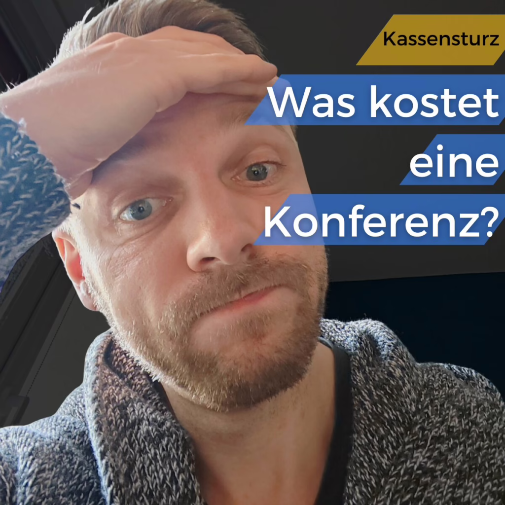 Henry mit Hand vorm Kopf - Kassensturz - Was kostet eine Konferenz?